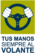 Logotipo Campaña Tus Manos Siempre al Volante AOA Colombia
